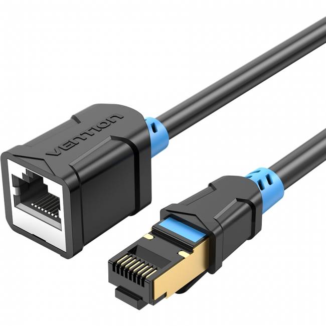 Патч-корд удлинитель Vention прямой SSTP cat.6, RJ45 - 2м. Черный Vention IBLBH — для бизнеса и офиса Патч-корд удлинитель Vention прямой SSTP cat.6, RJ45 - 2м. Черный Vention IBLBH — для бизнеса и офиса