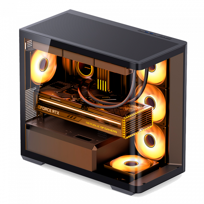 Корпус без блока питания JONSBO D300 Black — для бизнеса и офиса