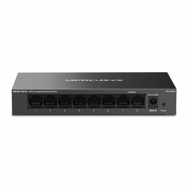 Коммутатор Mercusys MS108GS — для бизнеса и офиса Коммутатор Mercusys MS108GS — для бизнеса и офиса