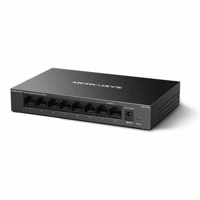 Коммутатор Mercusys MS108GS — для бизнеса и офиса Коммутатор Mercusys MS108GS — для бизнеса и офиса