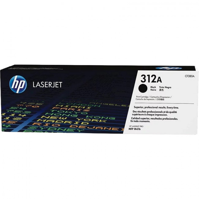 Тонер-картридж HP 312A Black Original LaserJet Toner Cartridge (CF380A) — для бизнеса и офиса