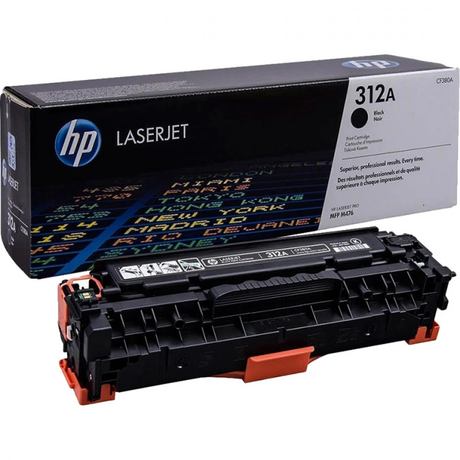 Тонер-картридж HP 312A Black Original LaserJet Toner Cartridge (CF380A) — для бизнеса и офиса