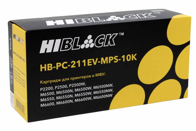 Картридж Hi-Black (HB-PC-211EV-MPS-10K) для Pantum P2200/P2207/P2507/P2500W/M6500/6550/6607, 10K — для бизнеса и офиса Картридж Hi-Black (HB-PC-211EV-MPS-10K) для Pantum P2200/P2207/P2507/P2500W/M6500/6550/6607, 10K — для бизнеса и офиса