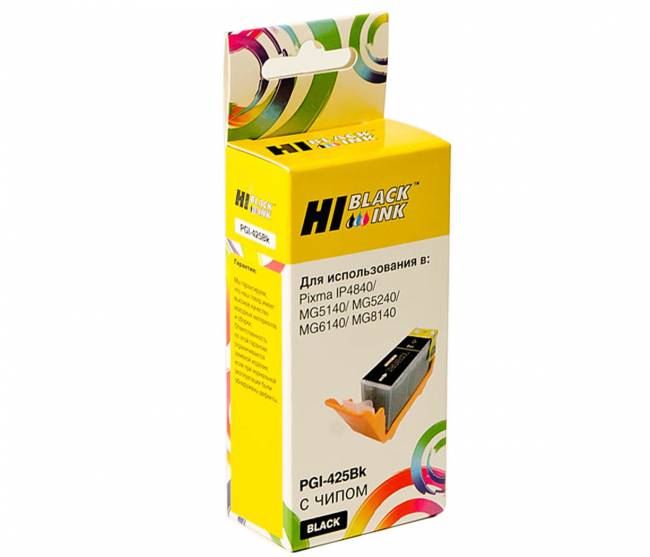 Картридж Hi-Black (HB-PGI-425-PGBk) для Canon PIXMA iP4840/MG5140/MG6140, Bk — для бизнеса и офиса Картридж Hi-Black (HB-PGI-425-PGBk) для Canon PIXMA iP4840/MG5140/MG6140, Bk — для бизнеса и офиса
