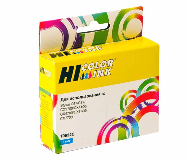 Картридж Hi-Black (HB-T0632) для Epson Stylus C67/87/CX3700/4100/4700, C — для бизнеса и офиса Картридж Hi-Black (HB-T0632) для Epson Stylus C67/87/CX3700/4100/4700, C — для бизнеса и офиса