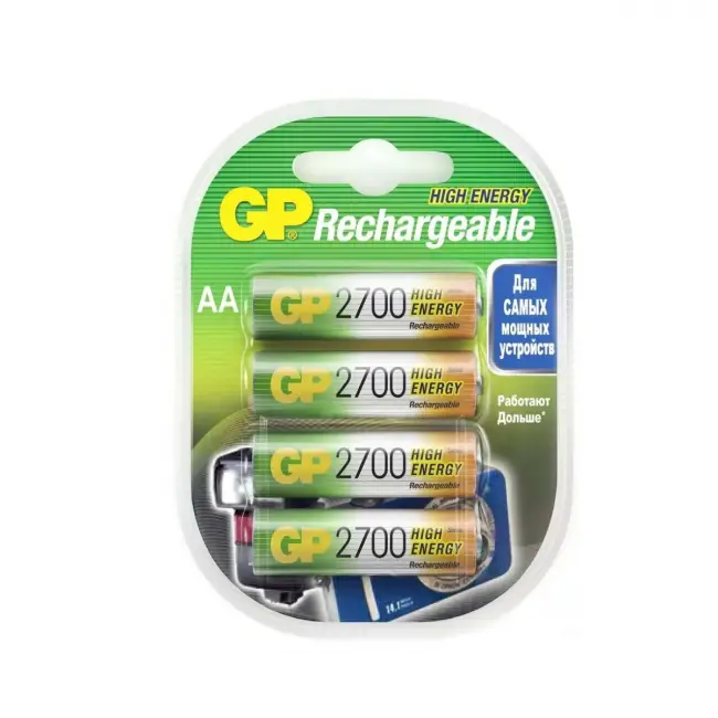 Перезаряжаемые аккумуляторы GP 270AAHC AA, мин. ёмкость 2600 мАч - 4 шт.(3+1 в подарок) в клемшеле GP 4891199134678 — для бизнеса и офиса Перезаряжаемые аккумуляторы GP 270AAHC AA, мин. ёмкость 2600 мАч - 4 шт.(3+1 в подарок) в клемшеле GP 4891199134678 — для бизнеса и офиса