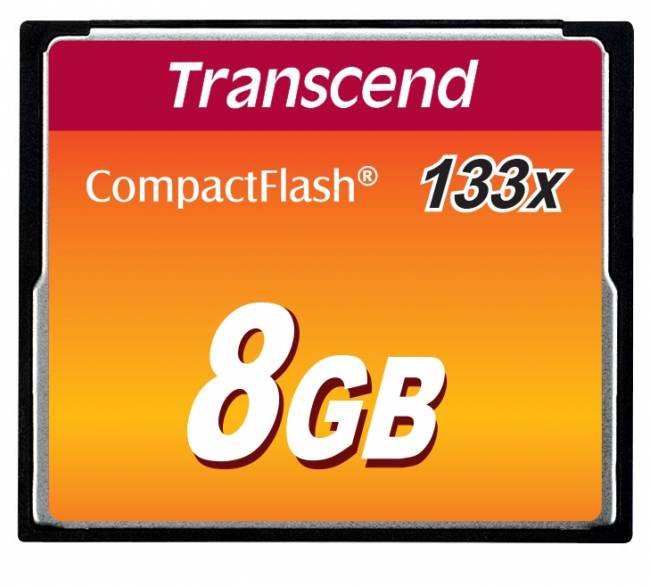 Карта памяти Transcend CompactFlash 133 8GB — для бизнеса и офиса Карта памяти Transcend CompactFlash 133 8GB — для бизнеса и офиса
