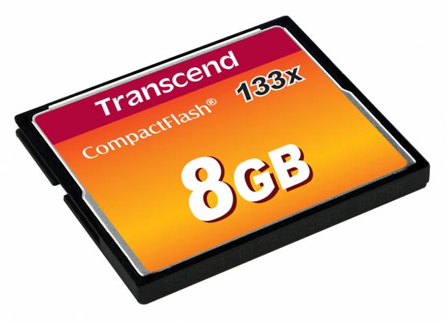 Карта памяти Transcend CompactFlash 133 8GB — для бизнеса и офиса Карта памяти Transcend CompactFlash 133 8GB — для бизнеса и офиса