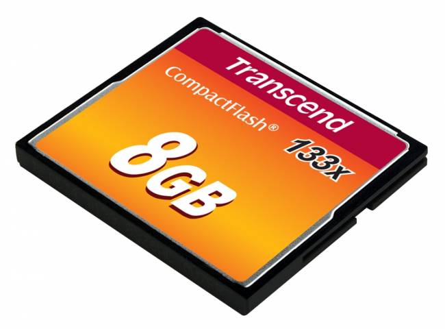Карта памяти Transcend CompactFlash 133 8GB — для бизнеса и офиса Карта памяти Transcend CompactFlash 133 8GB — для бизнеса и офиса