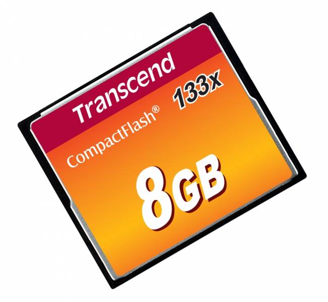 Карта памяти Transcend CompactFlash 133 8GB — для бизнеса и офиса Карта памяти Transcend CompactFlash 133 8GB — для бизнеса и офиса