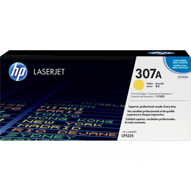 Тонер-картридж HP 307A Yellow Color LaserJet Print Cartridge (CE742A) — для бизнеса и офиса