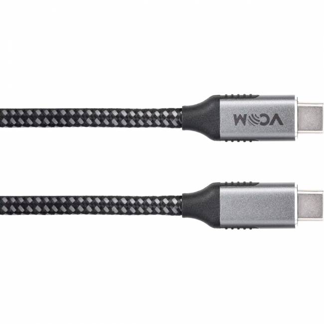 Кабель USB3.2 Gen2X2, CM->CM, 20Gbs, 100WT, 4KX60Hz, All shell, 1.8m VCOM <CU420M-1.8M> Кабель VCOM USB 3.1 Type-C M/USB 3.1 Type-C M (CU420M-1.8M) — для бизнеса и офиса Кабель USB3.2 Gen2X2, CM->CM, 20Gbs, 100WT, 4KX60Hz, All shell, 1.8m VCOM <CU420M-1.8M> Кабель VCOM USB 3.1 Type-C M/USB 3.1 Type-C M (CU420M-1.8M) — для бизнеса и офиса