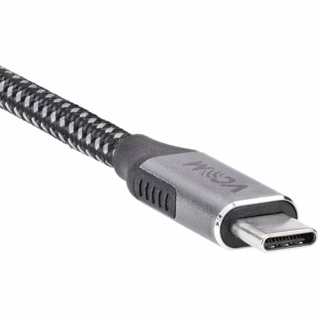 Кабель USB3.2 Gen2X2, CM->CM, 20Gbs, 100WT, 4KX60Hz, All shell, 1.8m VCOM <CU420M-1.8M> Кабель VCOM USB 3.1 Type-C M/USB 3.1 Type-C M (CU420M-1.8M) — для бизнеса и офиса Кабель USB3.2 Gen2X2, CM->CM, 20Gbs, 100WT, 4KX60Hz, All shell, 1.8m VCOM <CU420M-1.8M> Кабель VCOM USB 3.1 Type-C M/USB 3.1 Type-C M (CU420M-1.8M) — для бизнеса и офиса