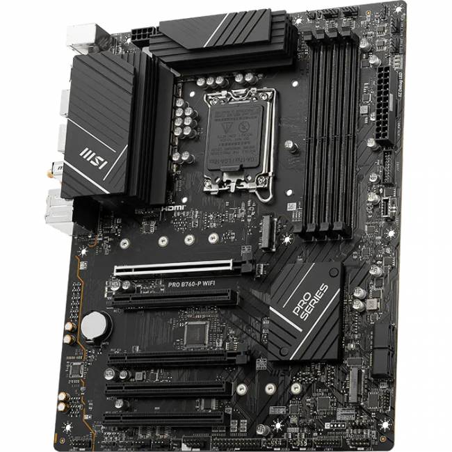 Материнская плата MSI PRO B760-P WIFI — для бизнеса и офиса Материнская плата MSI PRO B760-P WIFI — для бизнеса и офиса
