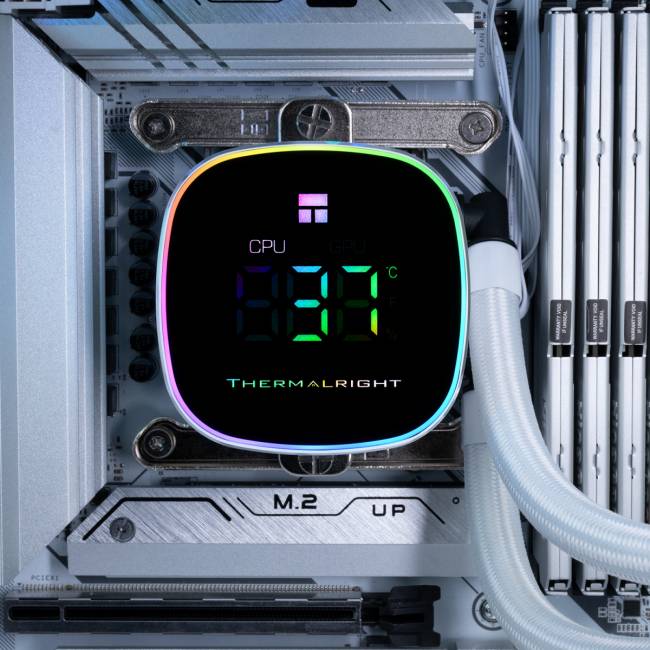 Система жидкостного охлаждения Thermalright Frozen Horizon 360 Digital White — для бизнеса и офиса