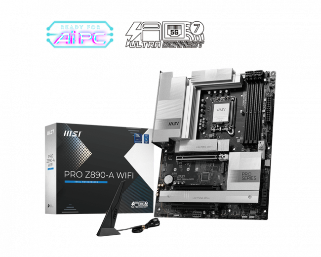 Материнская плата MSI PRO Z890-A WIFI — для бизнеса и офиса Материнская плата MSI PRO Z890-A WIFI — для бизнеса и офиса