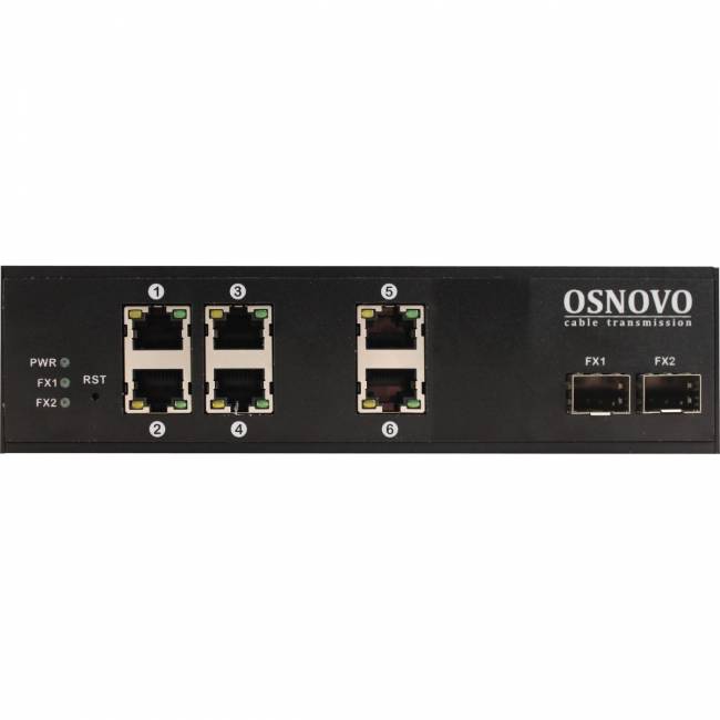 Коммутатор OSNOVO SW-8062/IC — для бизнеса и офиса Коммутатор OSNOVO SW-8062/IC — для бизнеса и офиса