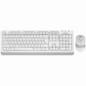 Клавиатура + мышь A4Tech Fstyler F1010 клав:белый/серый мышь:белый/серый USB Multimedia (F1010 WHITE A4Tech F1010 WHITE