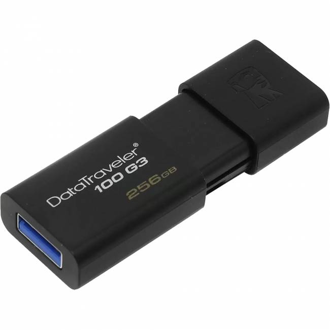 Флеш-накопитель Kingston 256GB DataTraveler 100 G3 (DT100G3/256GB) — для бизнеса и офиса Флеш-накопитель Kingston 256GB DataTraveler 100 G3 (DT100G3/256GB) — для бизнеса и офиса
