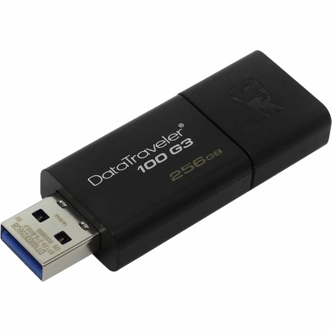 Флеш-накопитель Kingston 256GB DataTraveler 100 G3 (DT100G3/256GB) — для бизнеса и офиса Флеш-накопитель Kingston 256GB DataTraveler 100 G3 (DT100G3/256GB) — для бизнеса и офиса