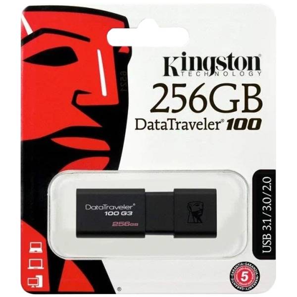 Флеш-накопитель Kingston 256GB DataTraveler 100 G3 (DT100G3/256GB) — для бизнеса и офиса Флеш-накопитель Kingston 256GB DataTraveler 100 G3 (DT100G3/256GB) — для бизнеса и офиса