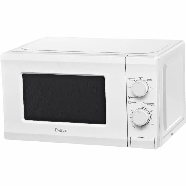 Микроволновая печь Evelux EVELUX MW 202 W — для бизнеса и офиса Микроволновая печь Evelux EVELUX MW 202 W — для бизнеса и офиса