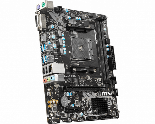 Материнская плата MSI A320M-A PRO — для бизнеса и офиса Материнская плата MSI A320M-A PRO — для бизнеса и офиса