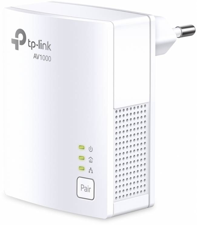 Комплект гигабитных адаптеров Powerline TP-Link  AV1000 Gigabit Powerline Starter TL-PA7017 KIT — для бизнеса и офиса