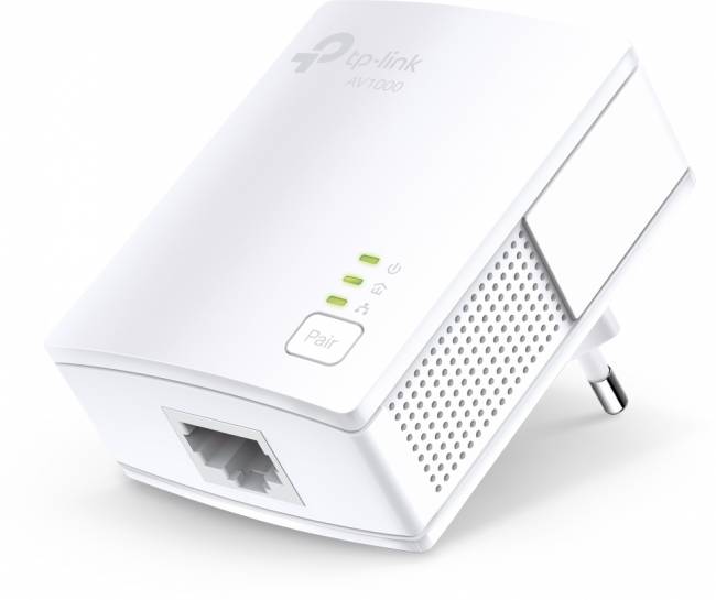 Комплект гигабитных адаптеров Powerline TP-Link  AV1000 Gigabit Powerline Starter TL-PA7017 KIT — для бизнеса и офиса