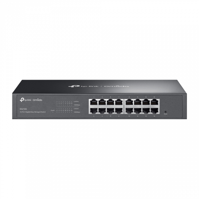 Коммутатор TP-Link ES216G — для бизнеса и офиса Коммутатор TP-Link ES216G — для бизнеса и офиса