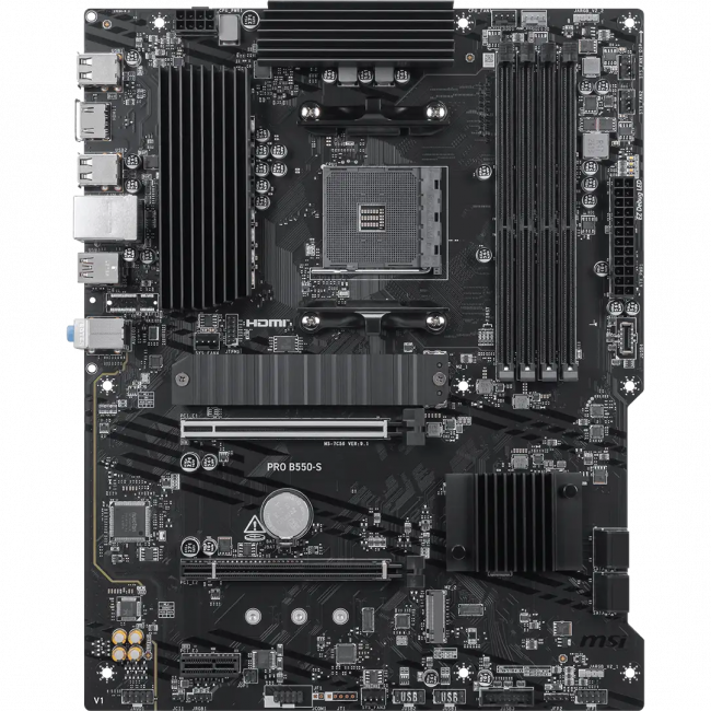 Материнская плата MSI PRO B550-S — для бизнеса и офиса Материнская плата MSI PRO B550-S — для бизнеса и офиса