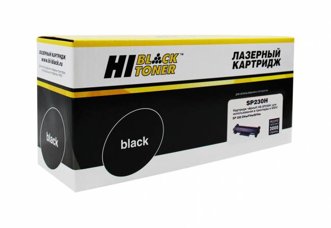 Тонер-картридж Hi-Black (HB-SP230H) для Ricoh Aficio SP 230DNw/SP230SFNw, 3K — для бизнеса и офиса Тонер-картридж Hi-Black (HB-SP230H) для Ricoh Aficio SP 230DNw/SP230SFNw, 3K — для бизнеса и офиса