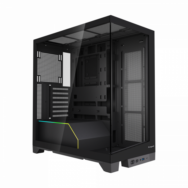 Корпус без блока питания HSPD F550-TGBK — для бизнеса и офиса