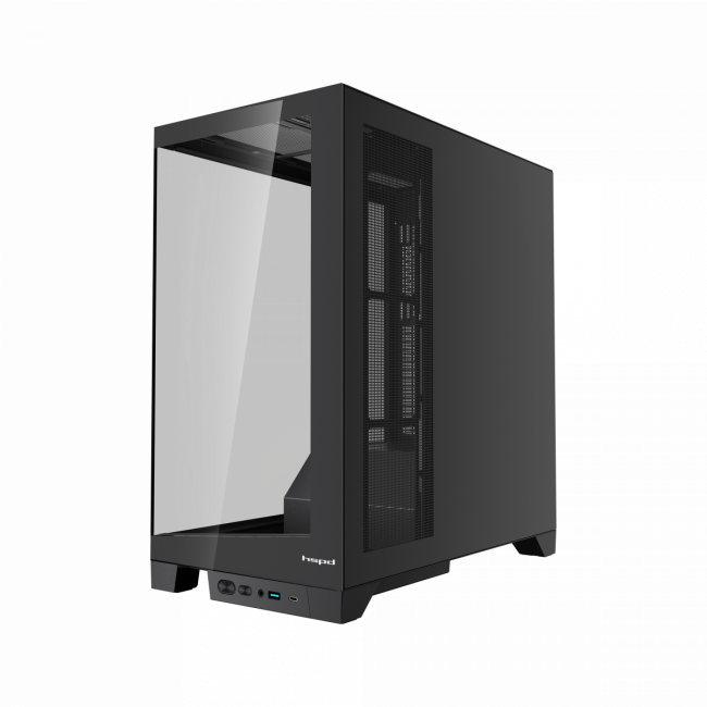 Корпус без блока питания HSPD F550-TGBK — для бизнеса и офиса