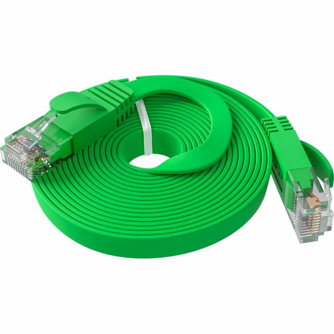 GCR Патч-корд PROF плоский прямой 7.5m, UTP медь кат.6, зеленый, 30 AWG, ethernet high speed 10 Гбит/с, RJ45, T568B, GCR-52844 Greenconnect GCR-52844 — для бизнеса и офиса GCR Патч-корд PROF плоский прямой 7.5m, UTP медь кат.6, зеленый, 30 AWG, ethernet high speed 10 Гбит/с, RJ45, T568B, GCR-52844 Greenconnect GCR-52844 — для бизнеса и офиса