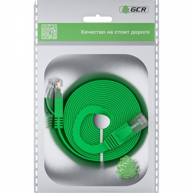 GCR Патч-корд PROF плоский прямой 7.5m, UTP медь кат.6, зеленый, 30 AWG, ethernet high speed 10 Гбит/с, RJ45, T568B, GCR-52844 Greenconnect GCR-52844 — для бизнеса и офиса GCR Патч-корд PROF плоский прямой 7.5m, UTP медь кат.6, зеленый, 30 AWG, ethernet high speed 10 Гбит/с, RJ45, T568B, GCR-52844 Greenconnect GCR-52844 — для бизнеса и офиса