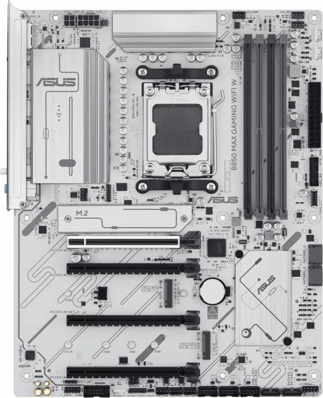 Материнская плата ASUS B850 MAX GAMING WIFI W — для бизнеса и офиса Материнская плата ASUS B850 MAX GAMING WIFI W — для бизнеса и офиса