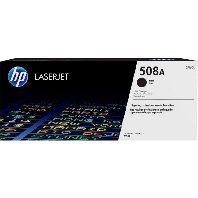 Тонер-картридж HP 508A Black Original LaserJet Toner Cartridge (CF360A) — для бизнеса и офиса