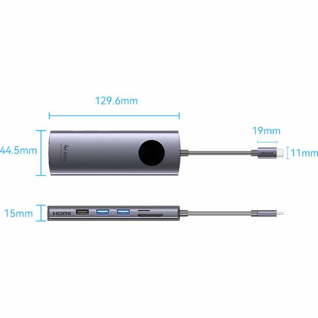 Мультифункциональный хаб Vention USB-C 9 в 1 Vention TQUHB — для бизнеса и офиса Мультифункциональный хаб Vention USB-C 9 в 1 Vention TQUHB — для бизнеса и офиса