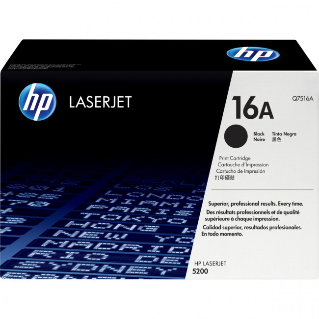 Тонер-картридж HP 16A Black LaserJet Print Cartridge (Q7516A) — для бизнеса и офиса