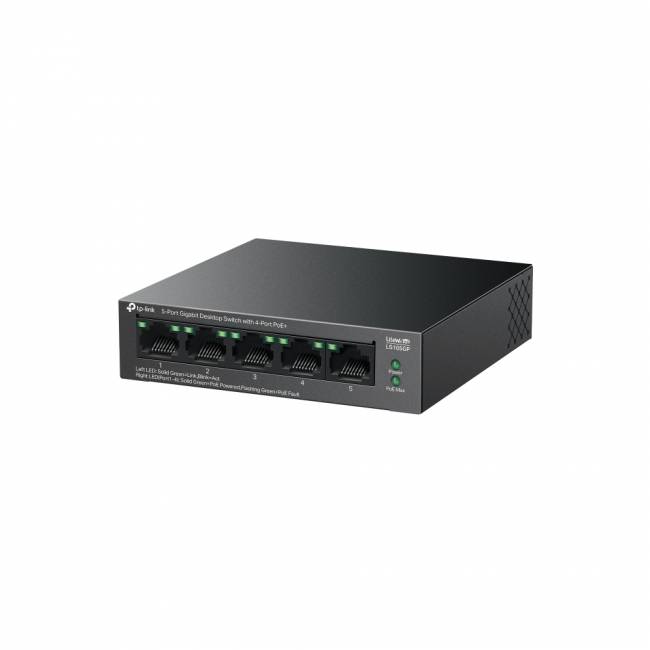 Коммутатор TP-Link LS105GP — для бизнеса и офиса Коммутатор TP-Link LS105GP — для бизнеса и офиса