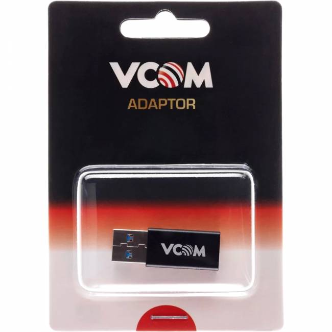 Адаптер USB3.0 TypeC (F) --->USB3.0 (M)  <CA436M> Адаптер VCOM USB 3.0 Type C F/USB 3.0 M (CA436M) — для бизнеса и офиса