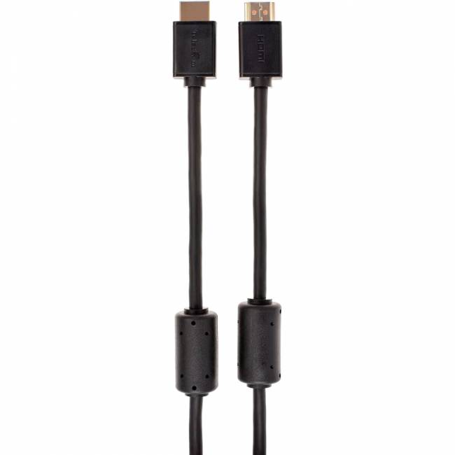 Кабель HDMI-19M --- HDMI-19M ver 2.0+3D/Ethernet ,15m, 2 фильтраTelecom <TCG215F-15M> Кабель Telecom HDMI (m)/HDMI (m) - 15 м (TCG215F-15M) — для бизнеса и офиса