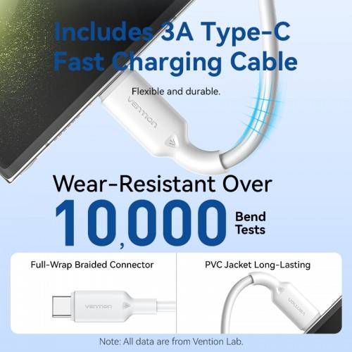 Набор для зарядки Vention з/у GaN 30W 2 порта USB (C + A) и кабель USB-C 3А Чёрный, шт. Vention TZ-FEQB0-EU-01 — для бизнеса и офиса Набор для зарядки Vention з/у GaN 30W 2 порта USB (C + A) и кабель USB-C 3А Чёрный, шт. Vention TZ-FEQB0-EU-01 — для бизнеса и офиса
