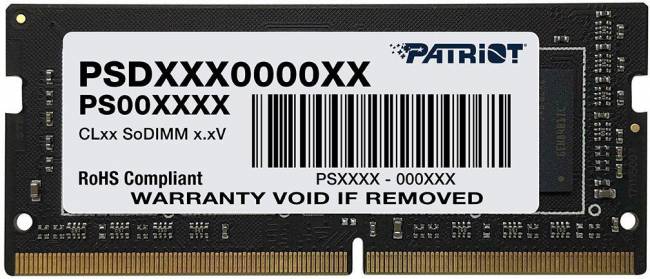 Память DDR4 32GB 3200MHz Patriot PSD432G32002S — для бизнеса и офиса Память DDR4 32GB 3200MHz Patriot PSD432G32002S — для бизнеса и офиса