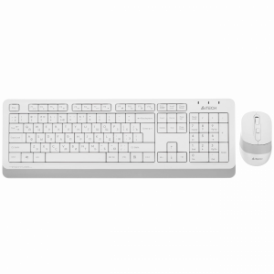 Клавиатура + мышь A4Tech Fstyler FG1010 клав:белый/серый мышь:белый/серый USB беспроводная Multimedi A4Tech FG1010 WHITE