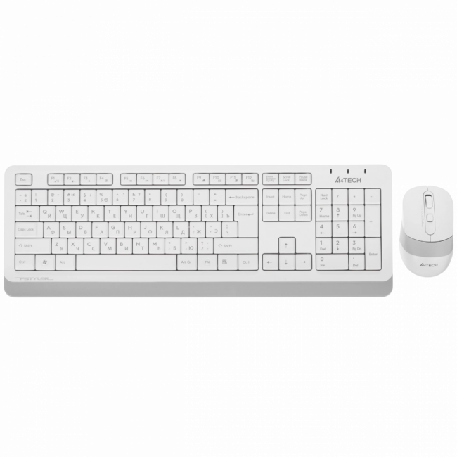 Клавиатура + мышь A4Tech Fstyler FG1010 клав:белый/серый мышь:белый/серый USB беспроводная Multimedi A4Tech FG1010 WHITE — для бизнеса и офиса Клавиатура + мышь A4Tech Fstyler FG1010 клав:белый/серый мышь:белый/серый USB беспроводная Multimedi A4Tech FG1010 WHITE — для бизнеса и офиса