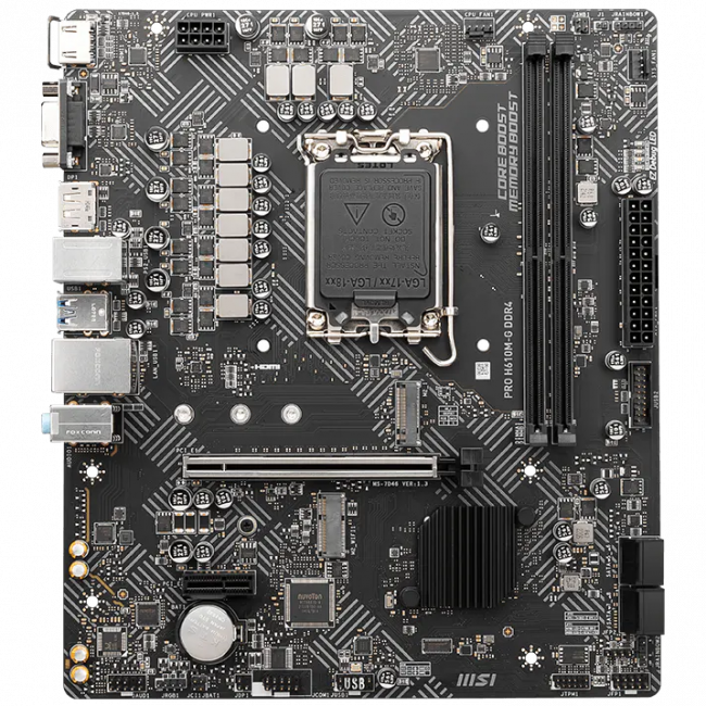 Материнская плата MSI PRO H610M-G  BULK — для бизнеса и офиса