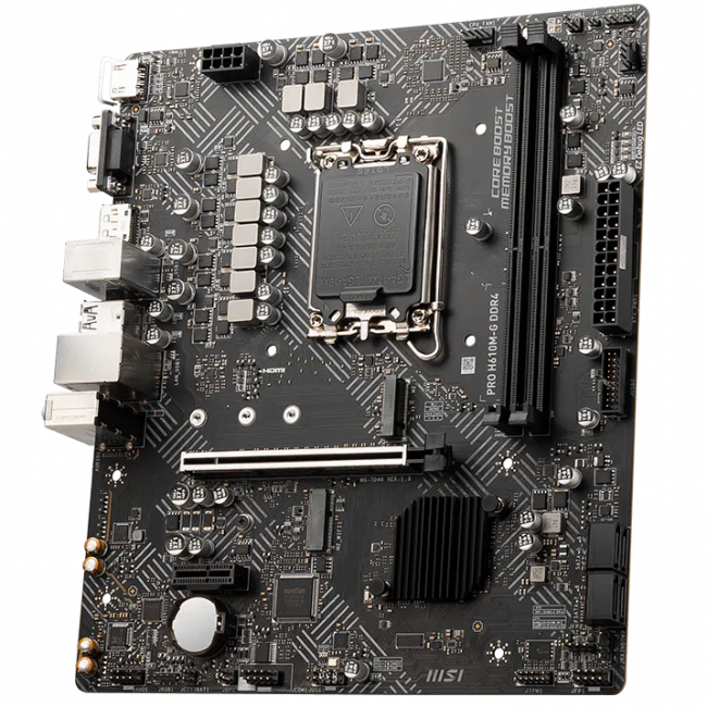 Материнская плата MSI PRO H610M-G  BULK — для бизнеса и офиса