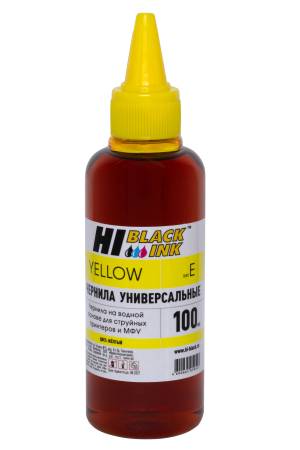 Чернила Hi-Black Универсальные для Epson (Тип E-V1), Y, 0,1 л. Чернила Hi-Black Универсальные для Epson (Тип E-V1), Y, 0,1 л.